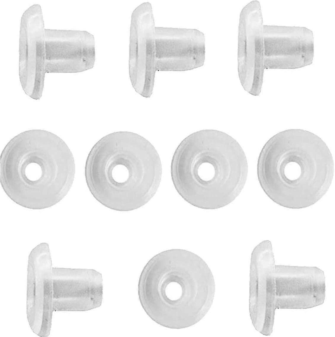 Semitransparent White Bottom Rail Cord Button Plugs