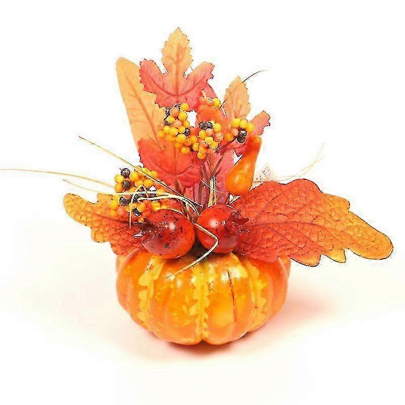 Foam Autumn Pumpkin Leaf Table Decor