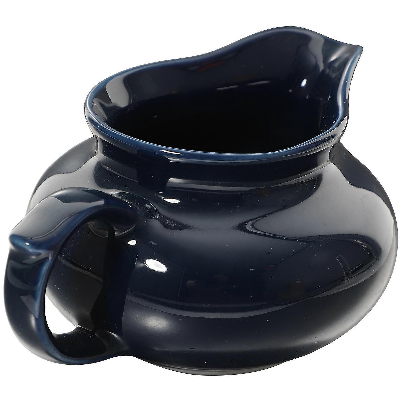 Blue Ceramic Gravy Boat Sauce Cup for Multi-Function Sauce Supply