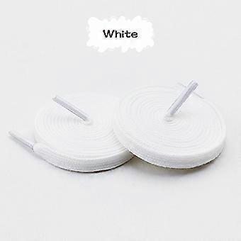 0.8cm Classic Cotton Shoelaces for Sneakers Canva Shoes Solid-Color Flat Laces No Elasticity Shoestring Length 100/120/140/160cm