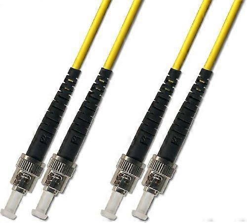 1M OS2 STST Singlemode Duplex Fiber Optic Patch Cable Low Loss LongDistance Data Transmission
