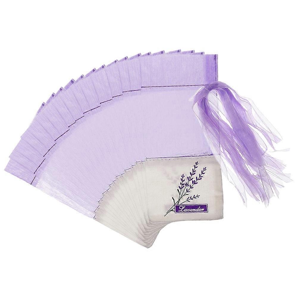 Sachets vides à la lavande en coton avec cordon de serrage, lot de 50, pour usage domestique