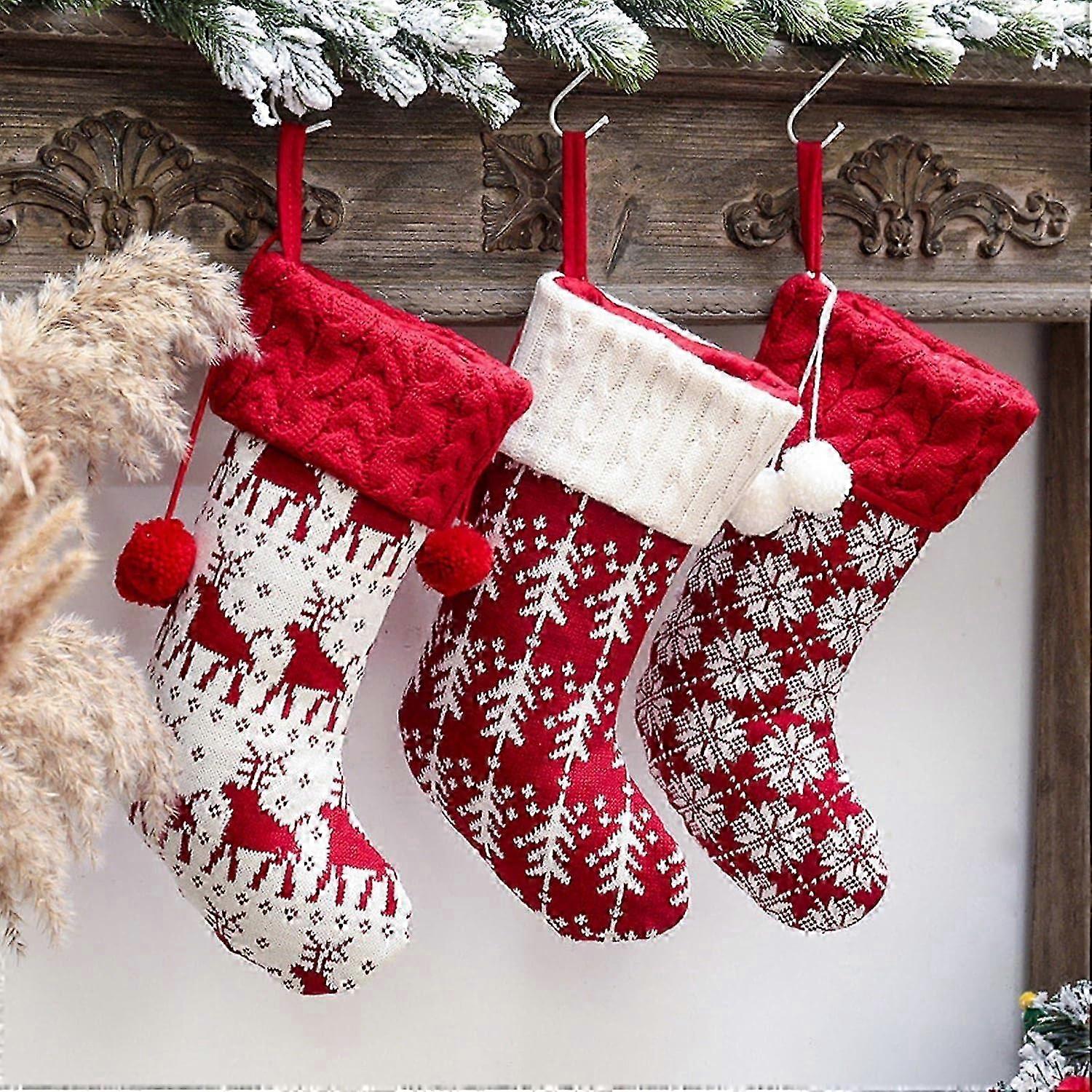 Knitted Christmas Stocking 16 Inch
