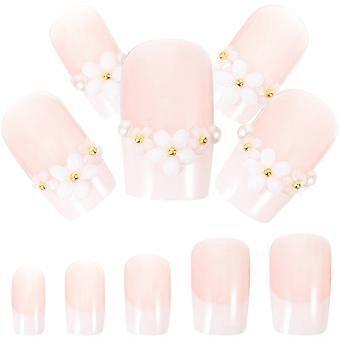 Girls Fake Nails Press on Nails 1Set Manicure Art Supplies Assorted Color
