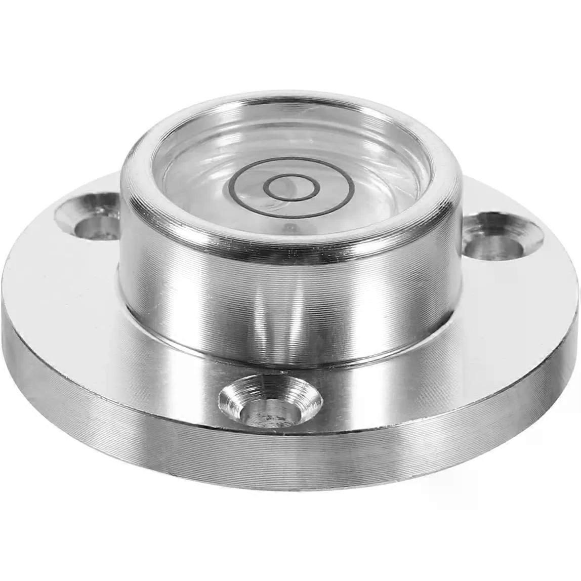 Bubble Level Tool with Flange, 360 Degree Leveling Instrument