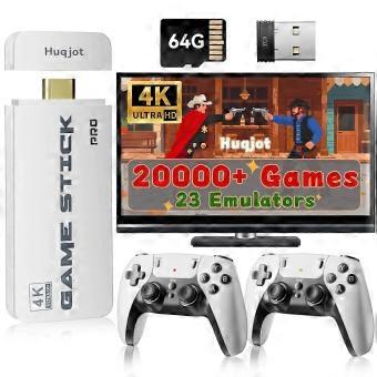2026 Upgrade Retro Gaming Console Pro with 4K HDMI, Plug and Play Video Game Console with Dual 2.4G Wireless Controllers