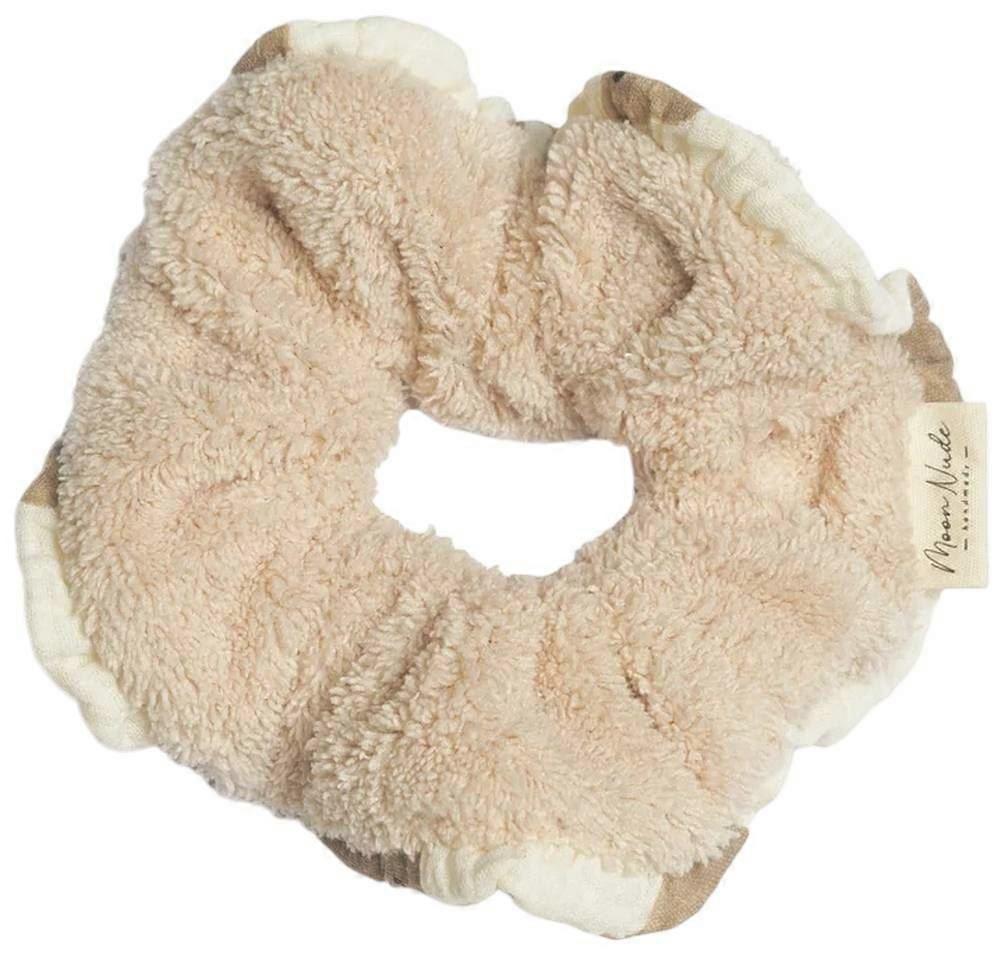 Moon Nude Teddy Scrunchie - Brown/Cream