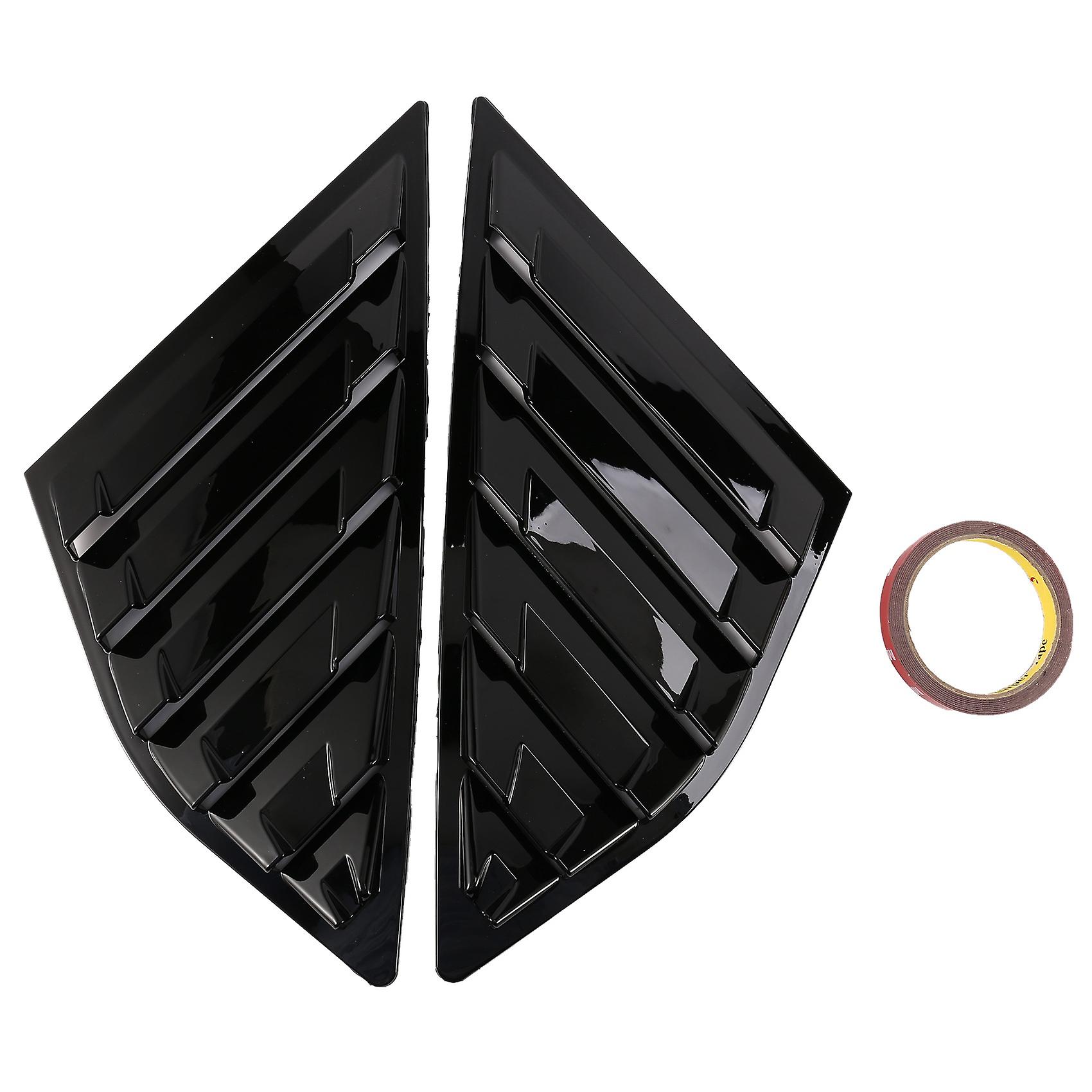 Car Quarter Side Cover Louver Scoop Vent for Focus ST MK3 Hatchback 2012-2018 Black