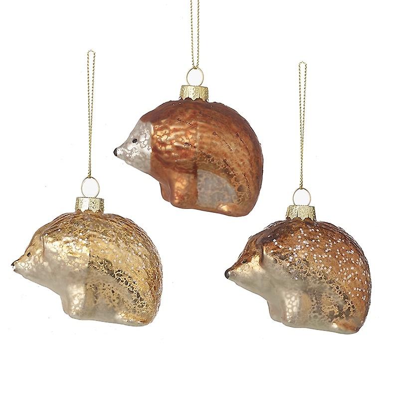 天堂送来玻璃刺猬圣诞装饰品