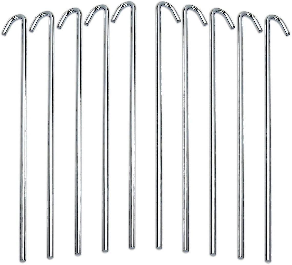 Piquets De Tente En Métal Très Résistants - Piquets En Acier Galvanisé Pouvant être Utilisés