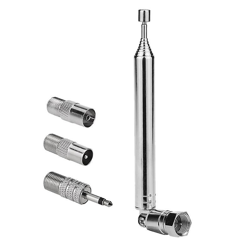 Radio Antenna Replacement Telescopic Screw F Type Male Plug Connector Adapter for AV Stereo Receiv