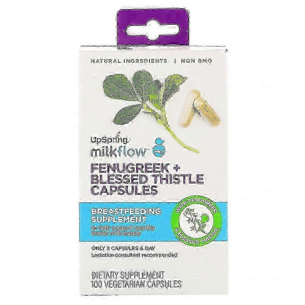 Upspring Milkflow Supplement Capsules, 100 Ea