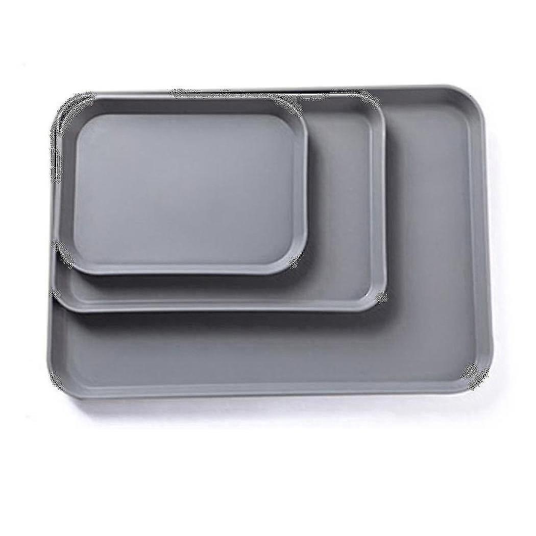 3 Pcs Creative Multi-function Rectangular Plastic Tray Storage Tray-b