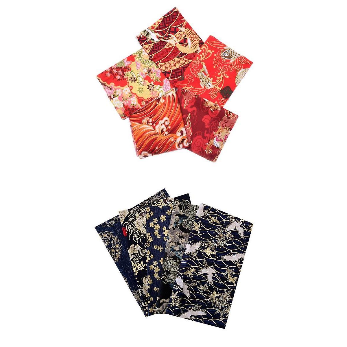 10pcs 20x25cm Colorful Cotton Patchwork Sewing Quilt Fabrics Bundle