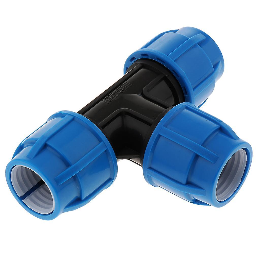 PE Quick Connect Push Tube Tee Union Coupler Pneumatic Push in Fitting 32mm