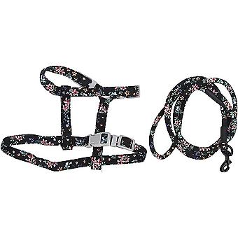 Cat Harness with Leash Set Adjustable Harness Leash Set Soft Cat Walking Harness for Kitten and Small Animal(S)