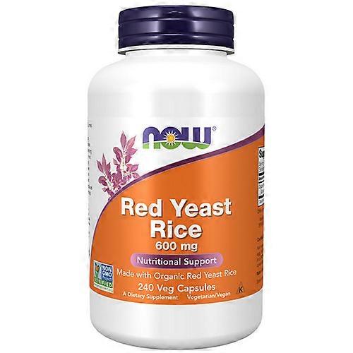 Now Foods Red Yeast Rice Extract,600 mg ,240 Vcaps (Pack of 1)