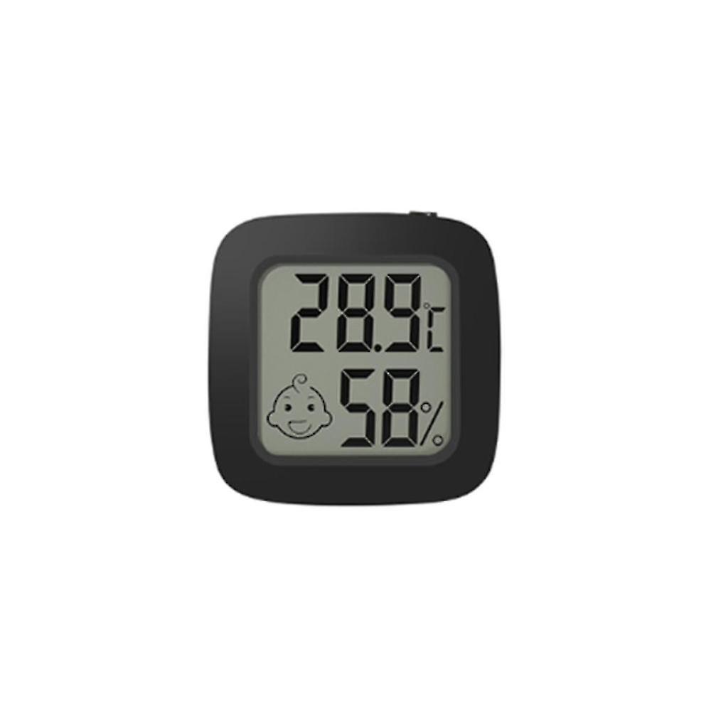 Mini Lcd Digital Thermometer Hygrometer Magentic Temperature Meter Humidity Sensor Black