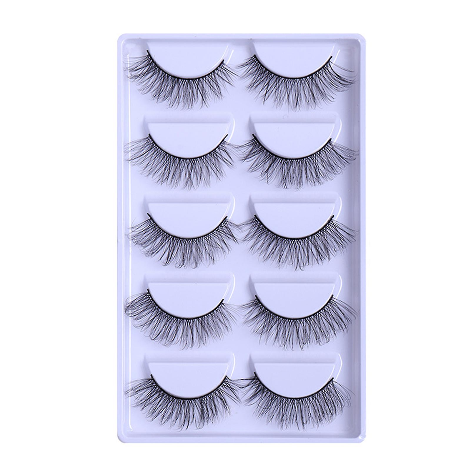 3d Effect Grafting Eyelashes Multilayered Bushy Curling Up Thick Lashes
