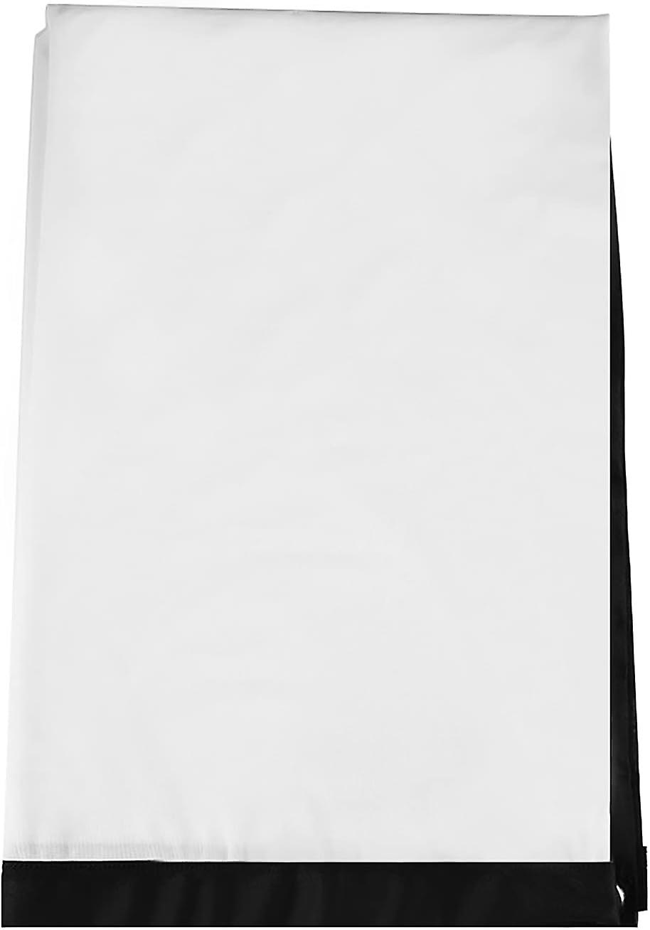 Projector Screen Sheet 16:9, Rear Projection Screen Portable Foldable Non-crease White Projector Curtain Projection Screen Curtain(120 Inch)