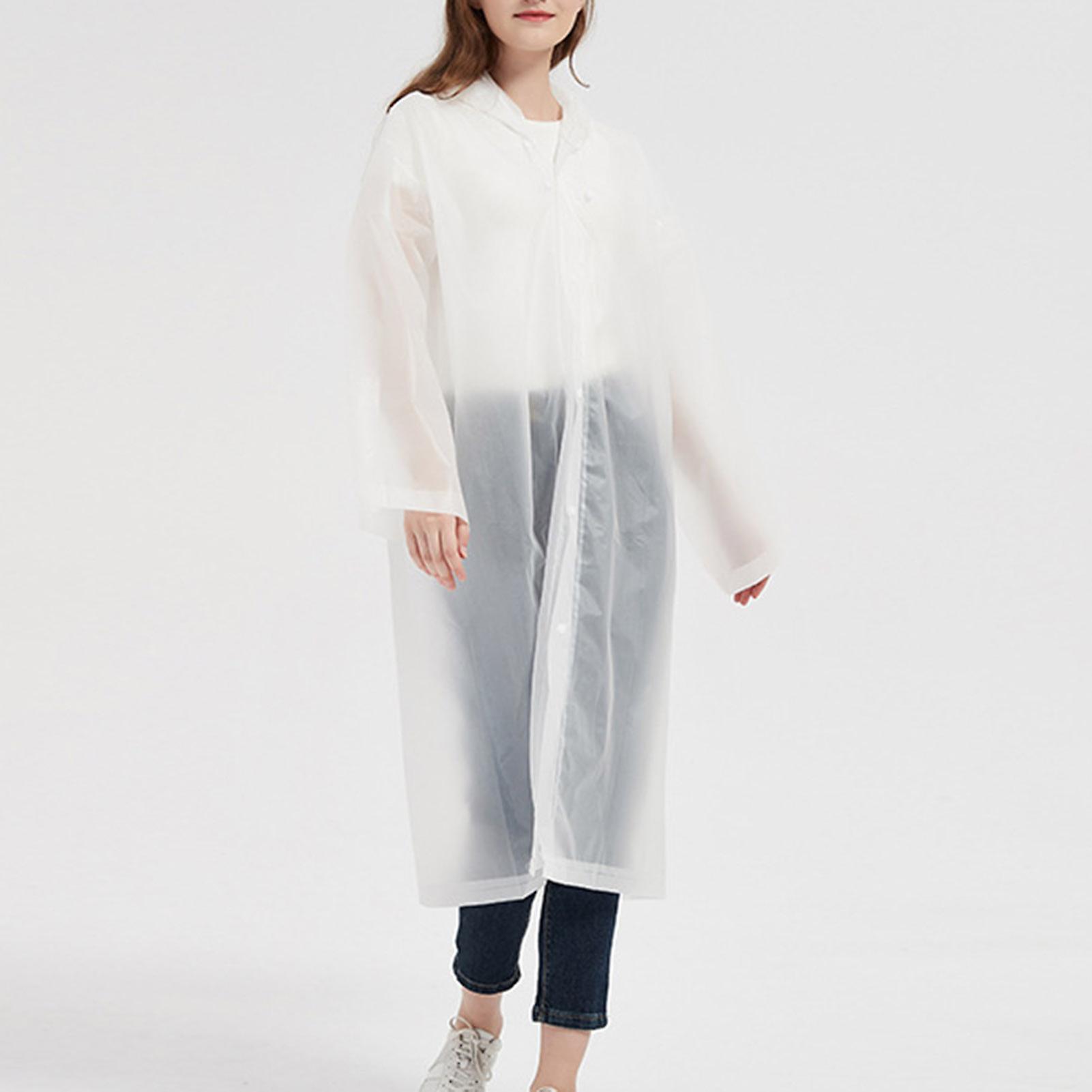 Reusable Long Poncho Rainwear Quickly-drying And Waterproof Rain Coat For Travel Commuting Daily Life