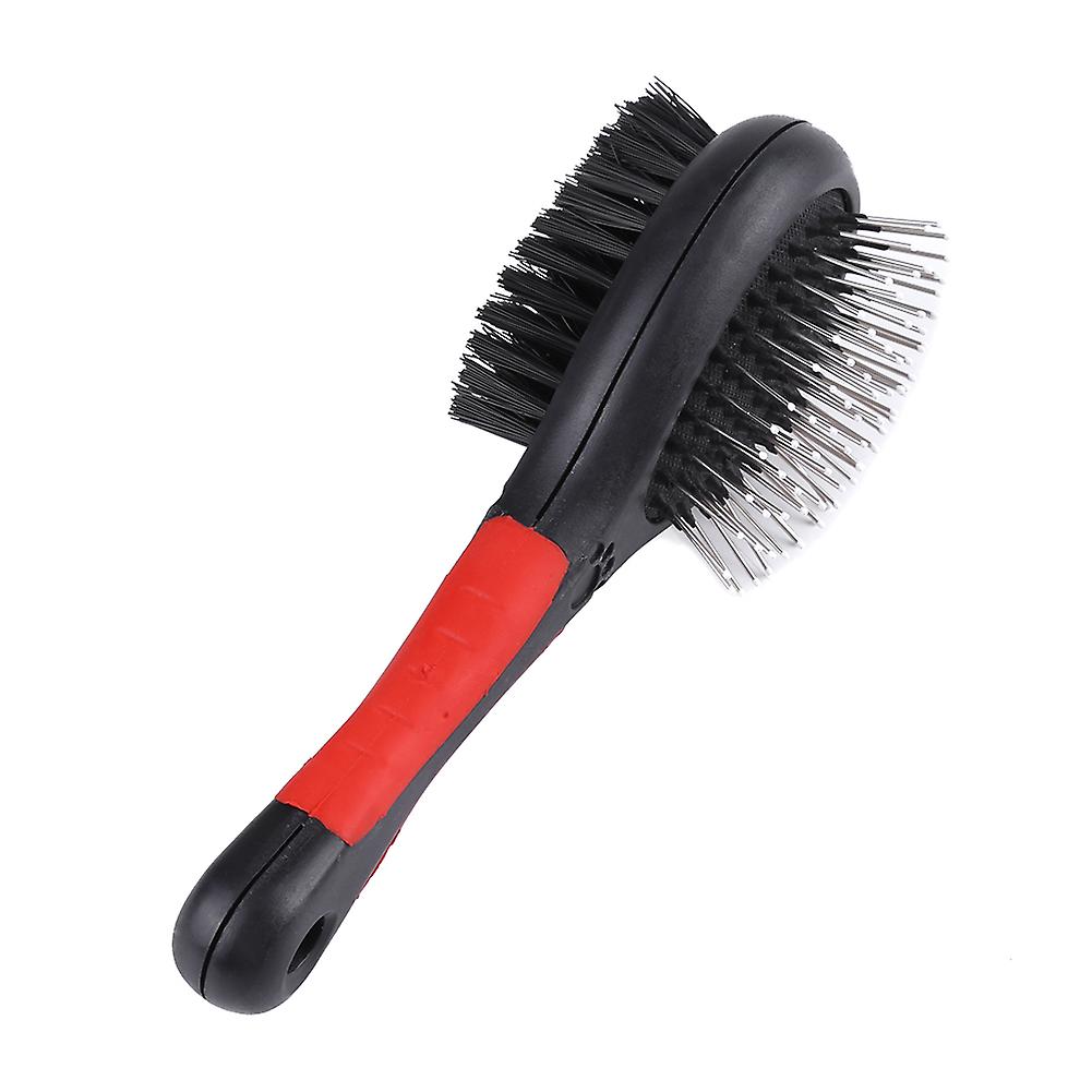 Fashion Double Sided Pet Comb Cat Dog Puppy Cleaning Brush for Removing Shedding Hair (M)