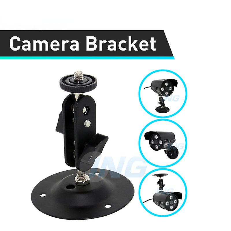 Black Metal Wall Mount Bracket Stand Installation Holder For Cctv Security Camera