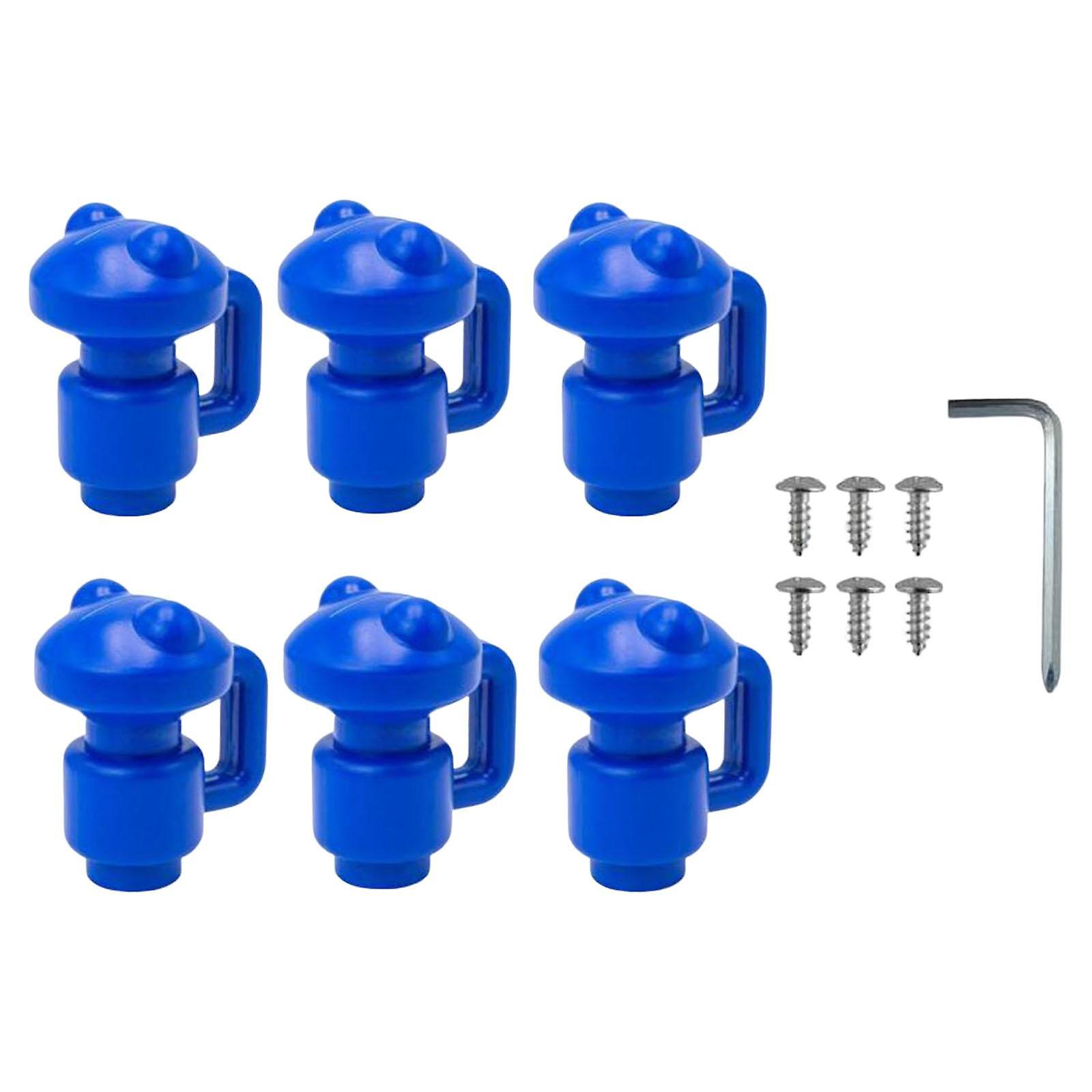 Portable Trampoline Enclosure Pole Cover Durable Replacement Accessories Blue