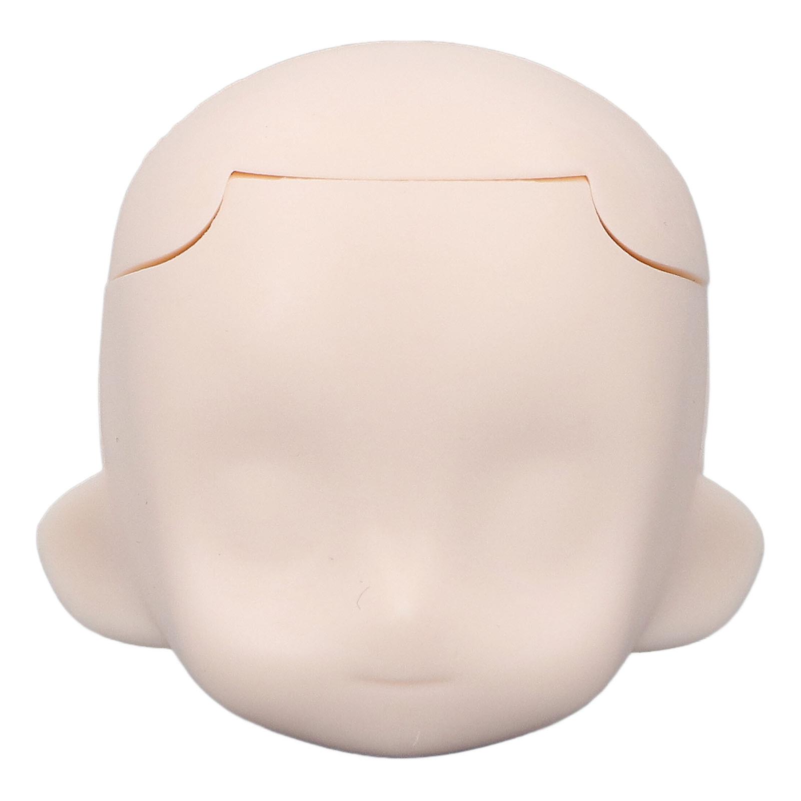 Blank Doll Head for 1/12 Scale Jointed Doll DIY Makeup Exquisite Removable Plastic Cement Head