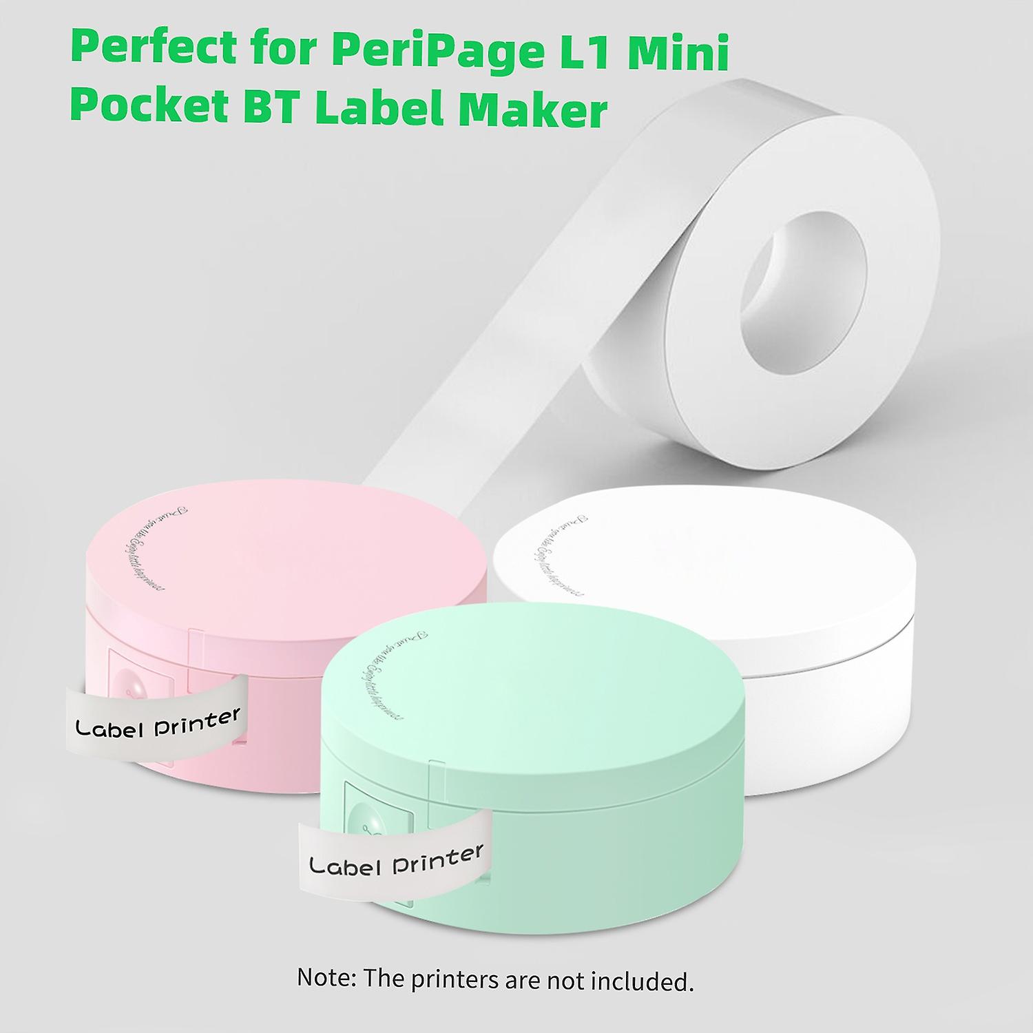 PeriPage 1 Roll Transparent Label Paper Sticky Tape Adhesive Thermal Printing Paper Name Price Barco