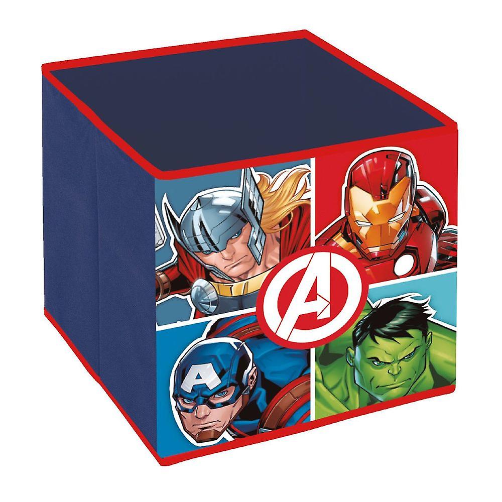 Marvel Avengers Scatola Contenitore Portagiochi Pieghevole 31x31x31cm Multicolor