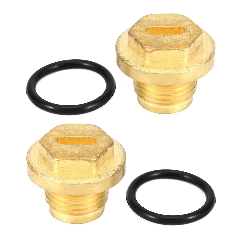 2pcs Differential Diff Brass Brass Diff Plugs with Seal Ring Fits for Land Rover Discovery 2