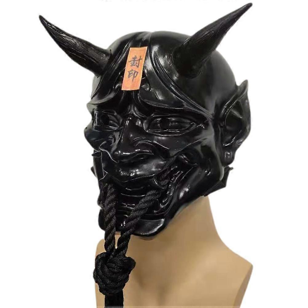 יפני קוספליי שרף פנים כיסוי אנימה אימה כיסוי פנים ליל כל הקדושים רוח רפאים שד פנים כיסוי במה ביצועים אביזרים