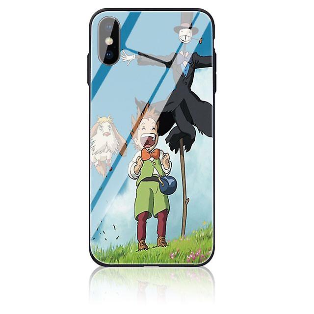 Apple iPhone X Custom Anime Tempered Glass Case - Multicolor # 32