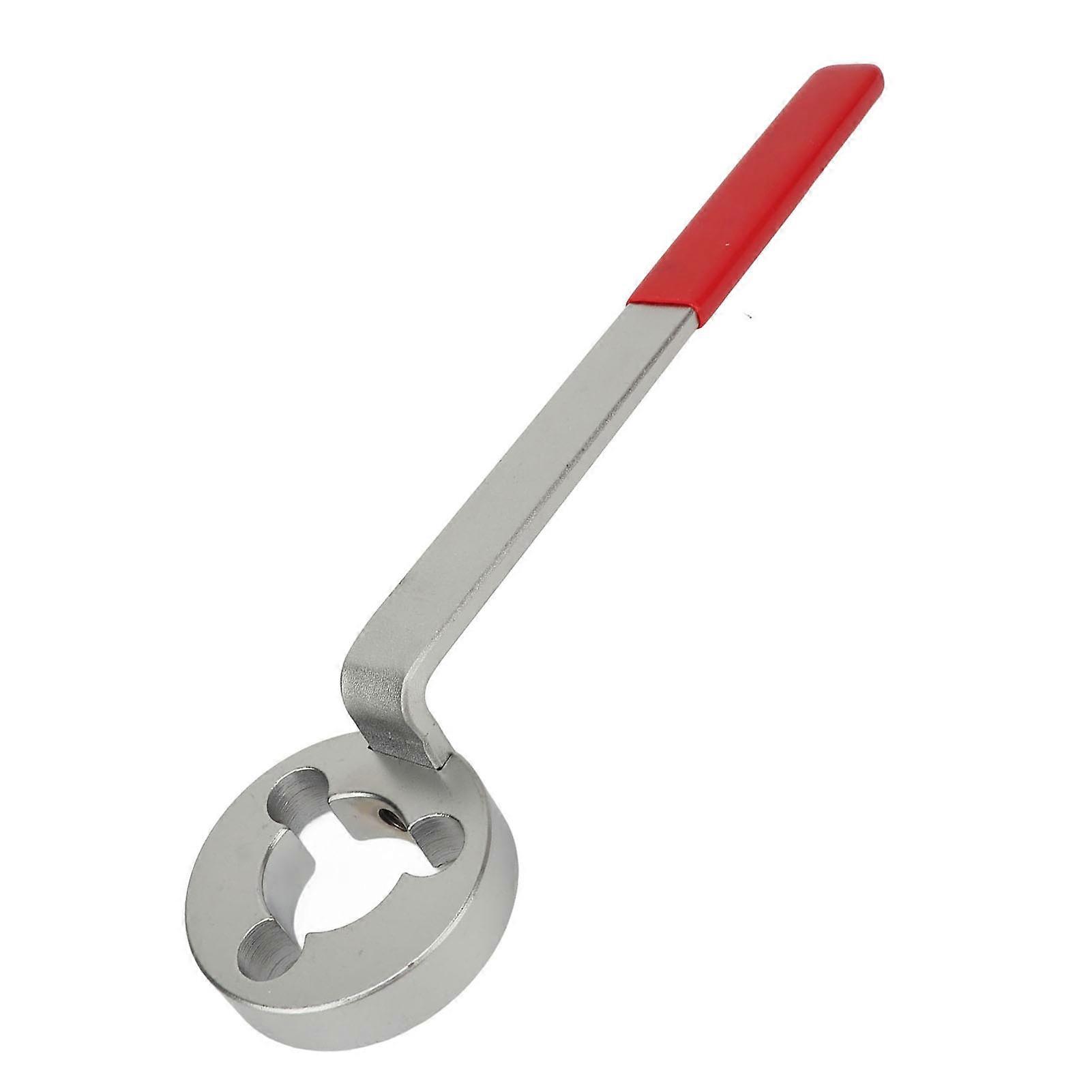 Water Pump Pulley Locking Wrench Efficient 298mm Long Plastic Coated Handle Belt Pulley Spanner Remover