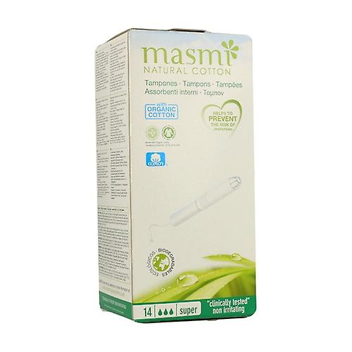 Natural Cotton Super Tampons 14 units
