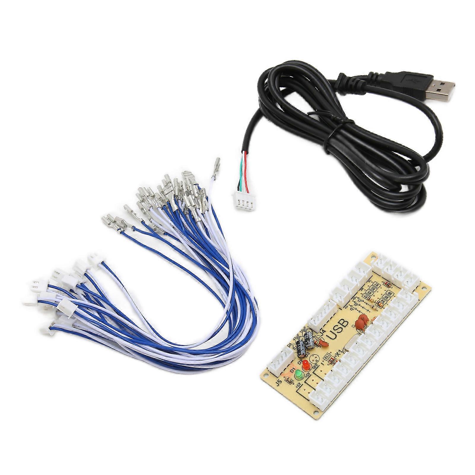 QM070911 No Delay Arcade USB Encoder DIY Arcade Encoder for Raspberry Pi 1 2 3RetroPie
