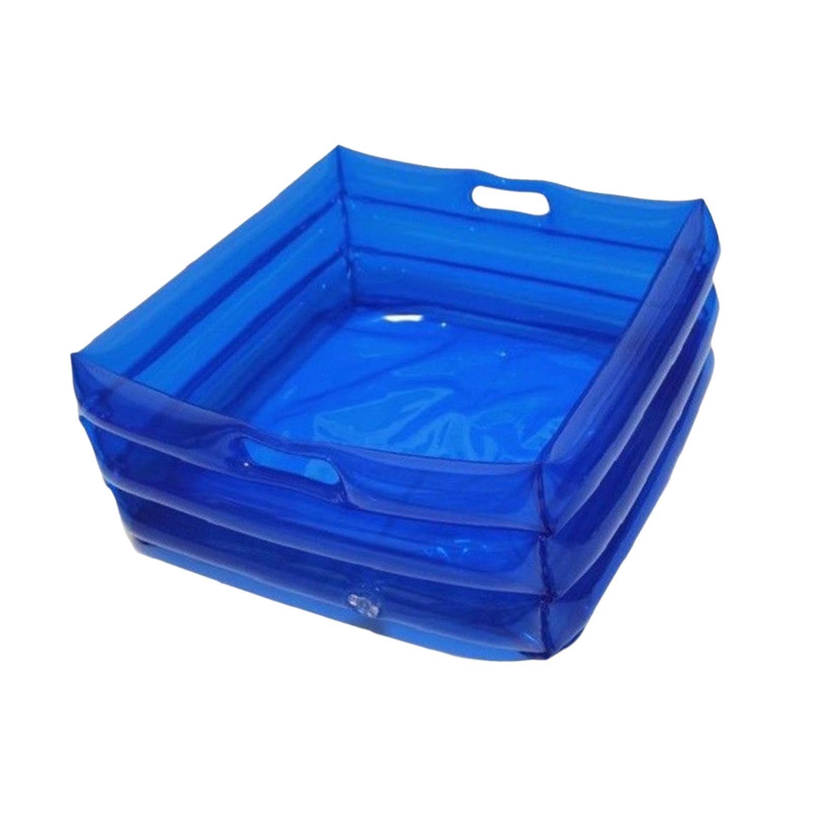 Inflatable Pool Foot Basin Sturdy Accessories for Pool Entry Ladder SPA Blue