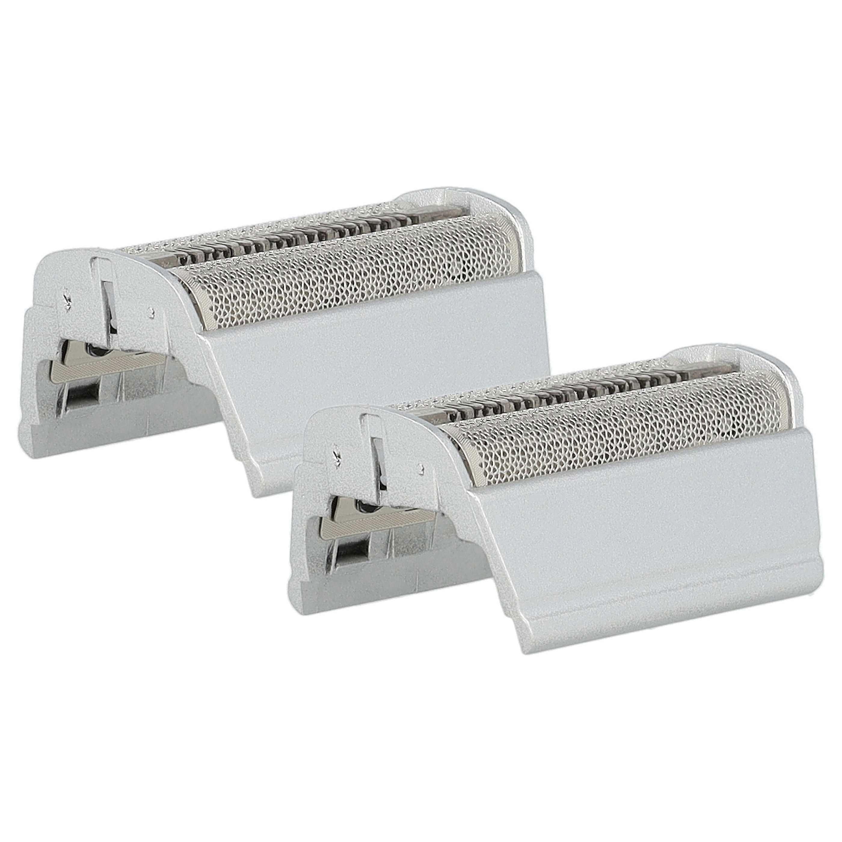 vhbw 2x podwójna folia do golenia kompatybilna z Braun Flex XP/XP II 5715, 5720, 5721, 5716, 5719, 5724, 5726, 5722, 5723 Golarka elektryczna + ramka, srebrna