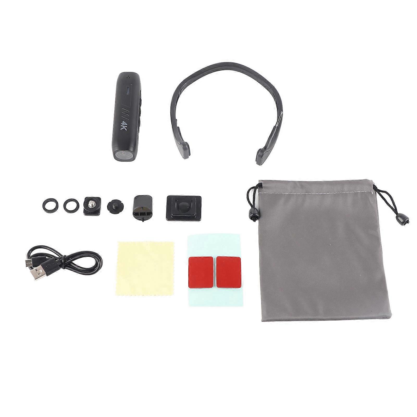 As05 4k Camcorder Multifunctional Wifi Hands Off Head Wearable Video Camera For Recording