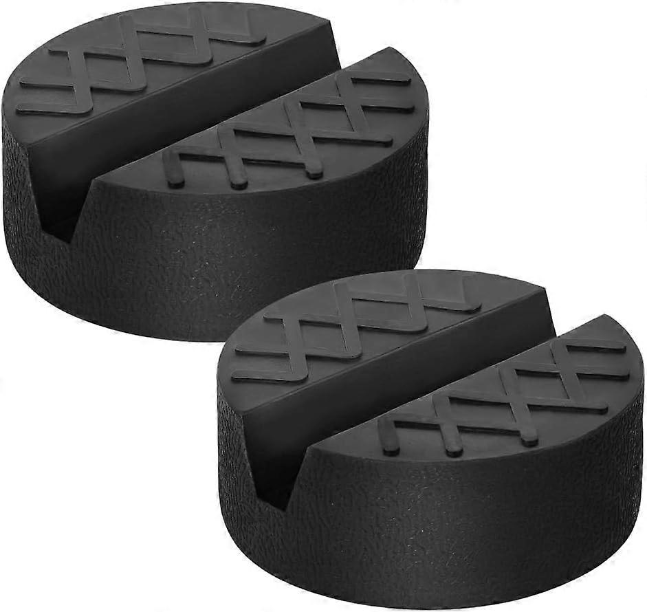 Car Jack Pad, Universal Floor Jack Rubber Pad, Slotted Trolley Jacking Blocks Adapter, Pinch Weld Side Frame Rail Protector for Trolley Jack