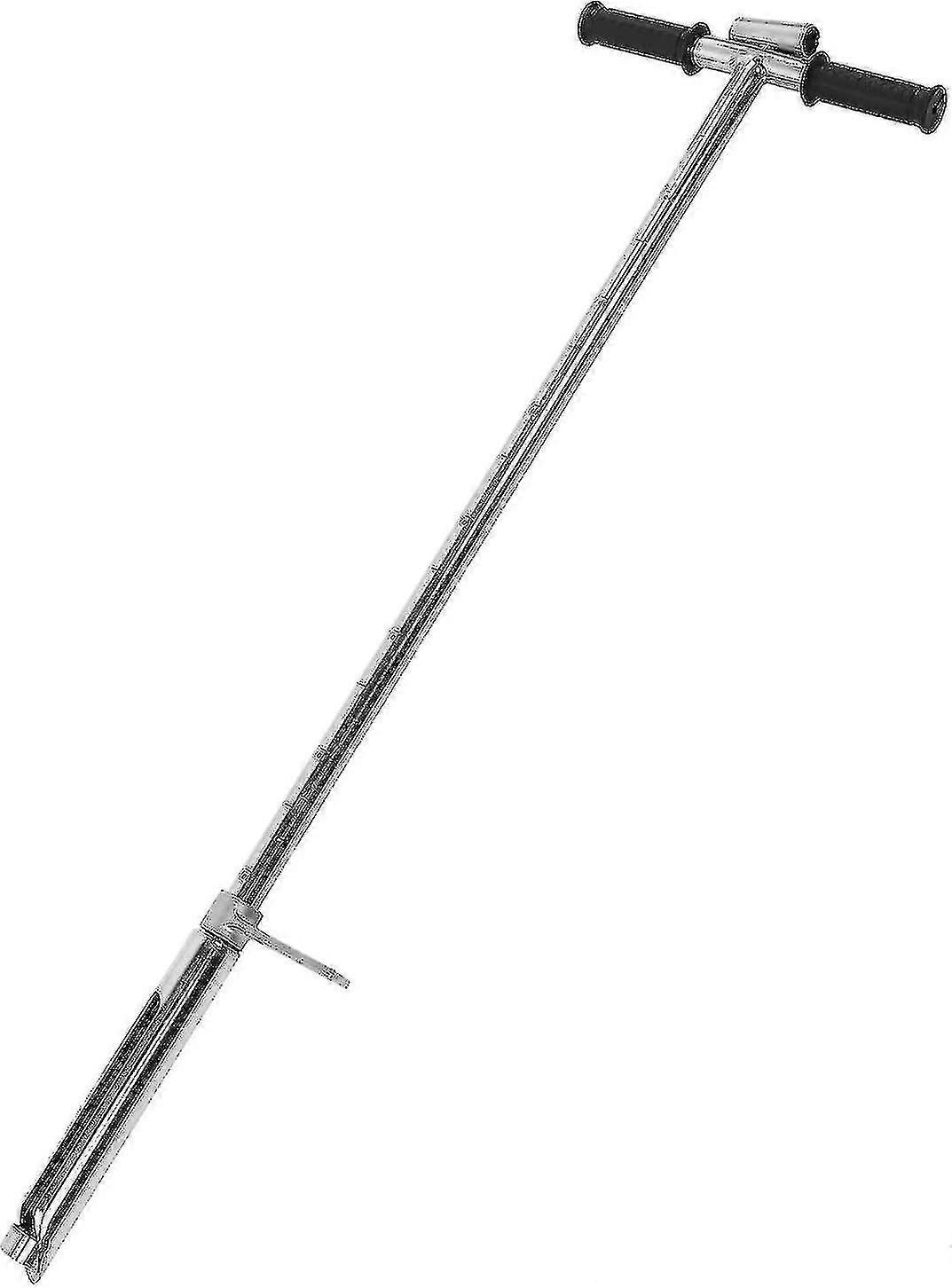 Soil Sample Probe 41.3in Soil Sampler Probe Stainless Steel T Rubber Handle Soil Test Tool With Ejector And Foot Pedal Soil Test Kit Soil Probe For-