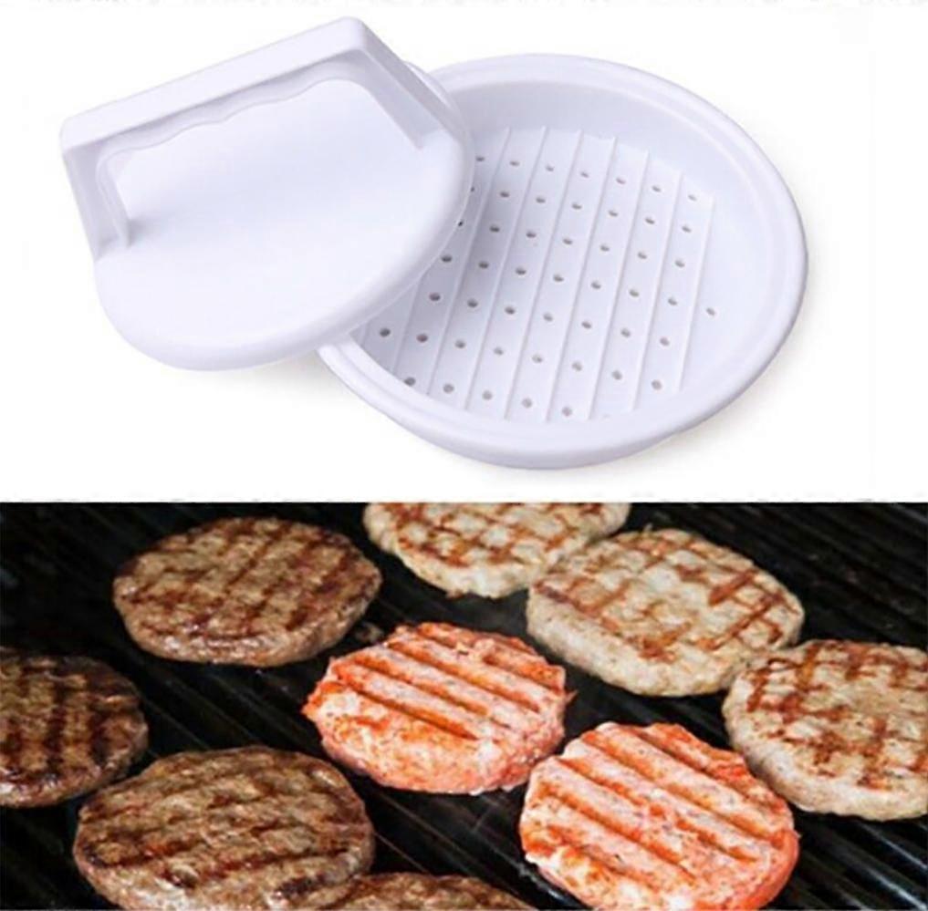 2pcs Hamburger Maker Round Shape Hamburger Press Nonstick Meat Burger Chef Cutlets Beef Grill Burger Press Patty Maker Mold Kitchen