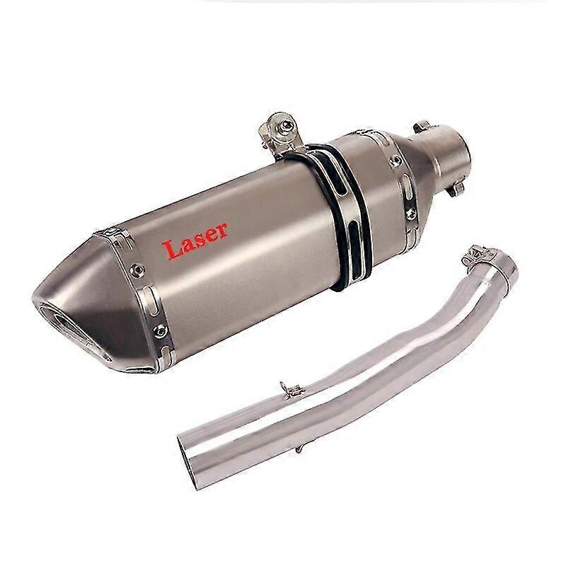 unique pipeFor Voge LX500R LX500DS LX500-A Motorcycle Pipe Sysrem Middle Link Pipe Slip On 51mm Muffler Escape Removable DB Killer