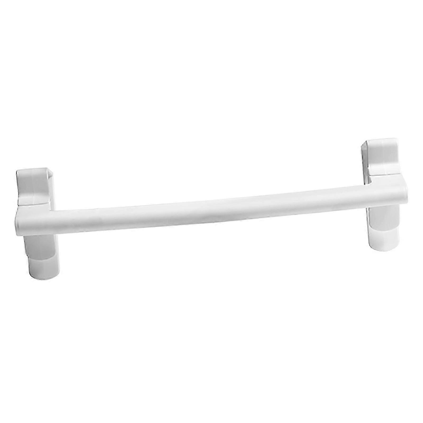 Wall Mounted Towel Rack PP Plastic Space Saving Bath Hand Holder Organizer for Vanity Kitchen_Dec
