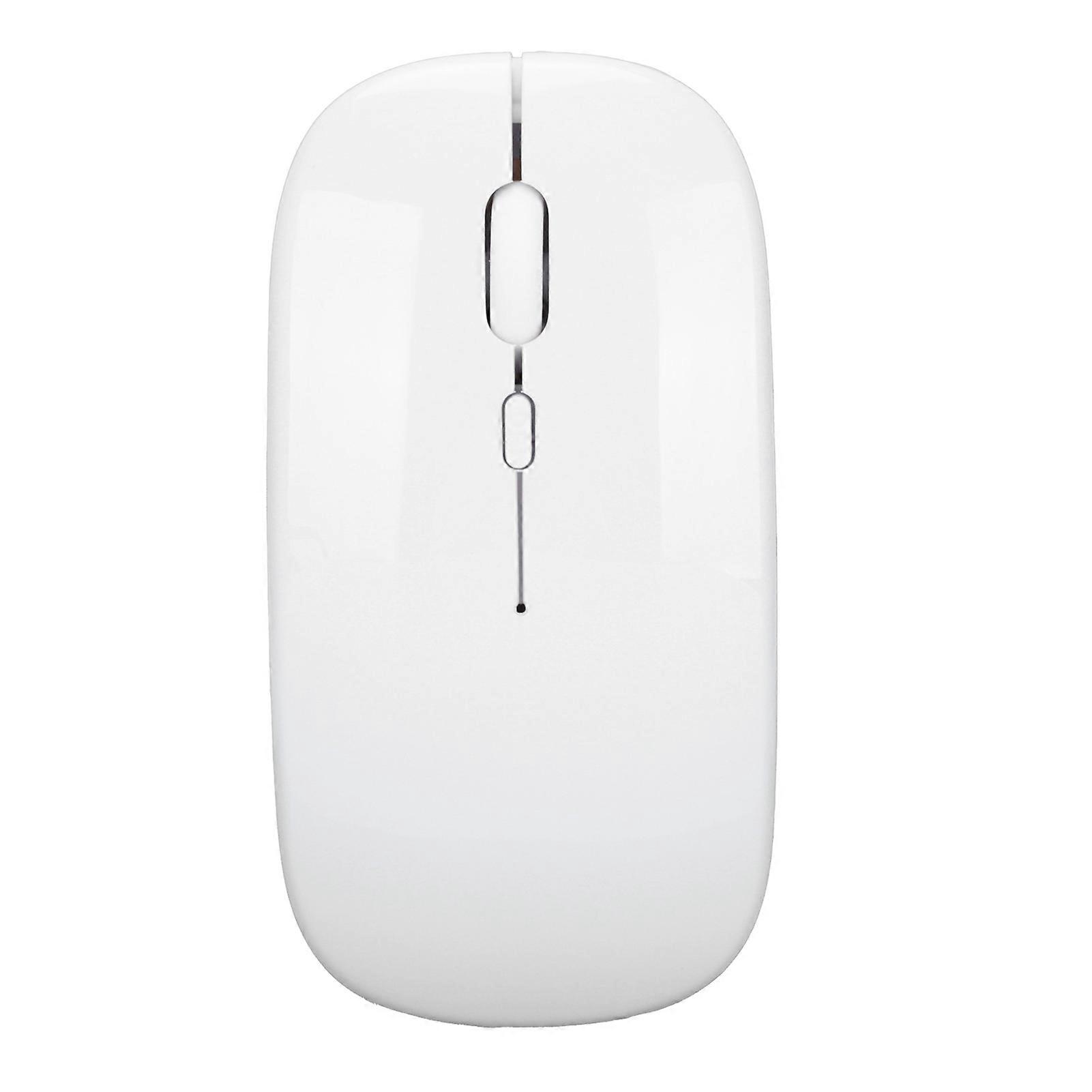 Wireless Mouse Mute Smart UltraThin Portable Gaming Office Computer Accessories(White )