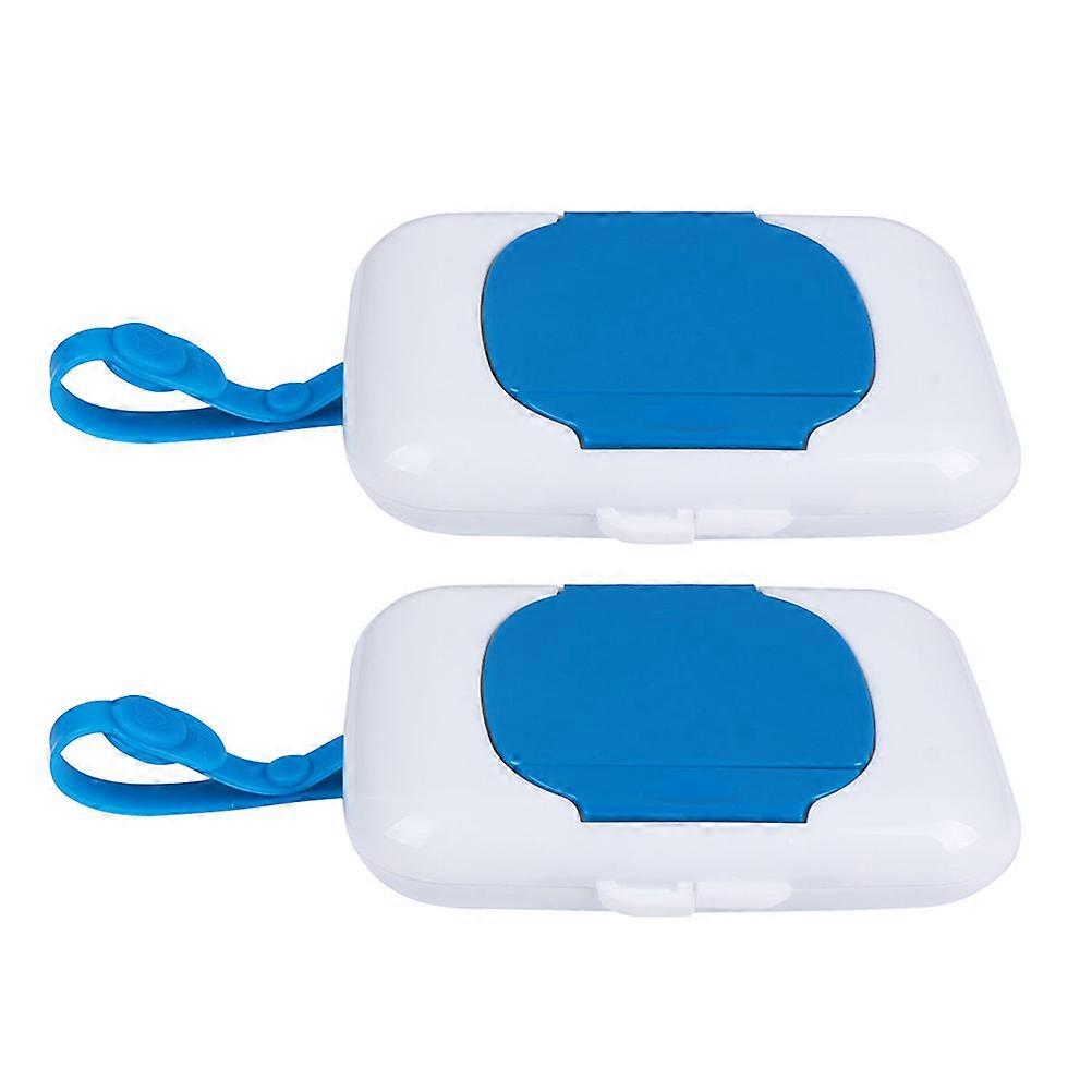 2Pcs Plastic Wet Wipes Dispenser Portable Baby Wipes Holder Wet Tissue Boxes