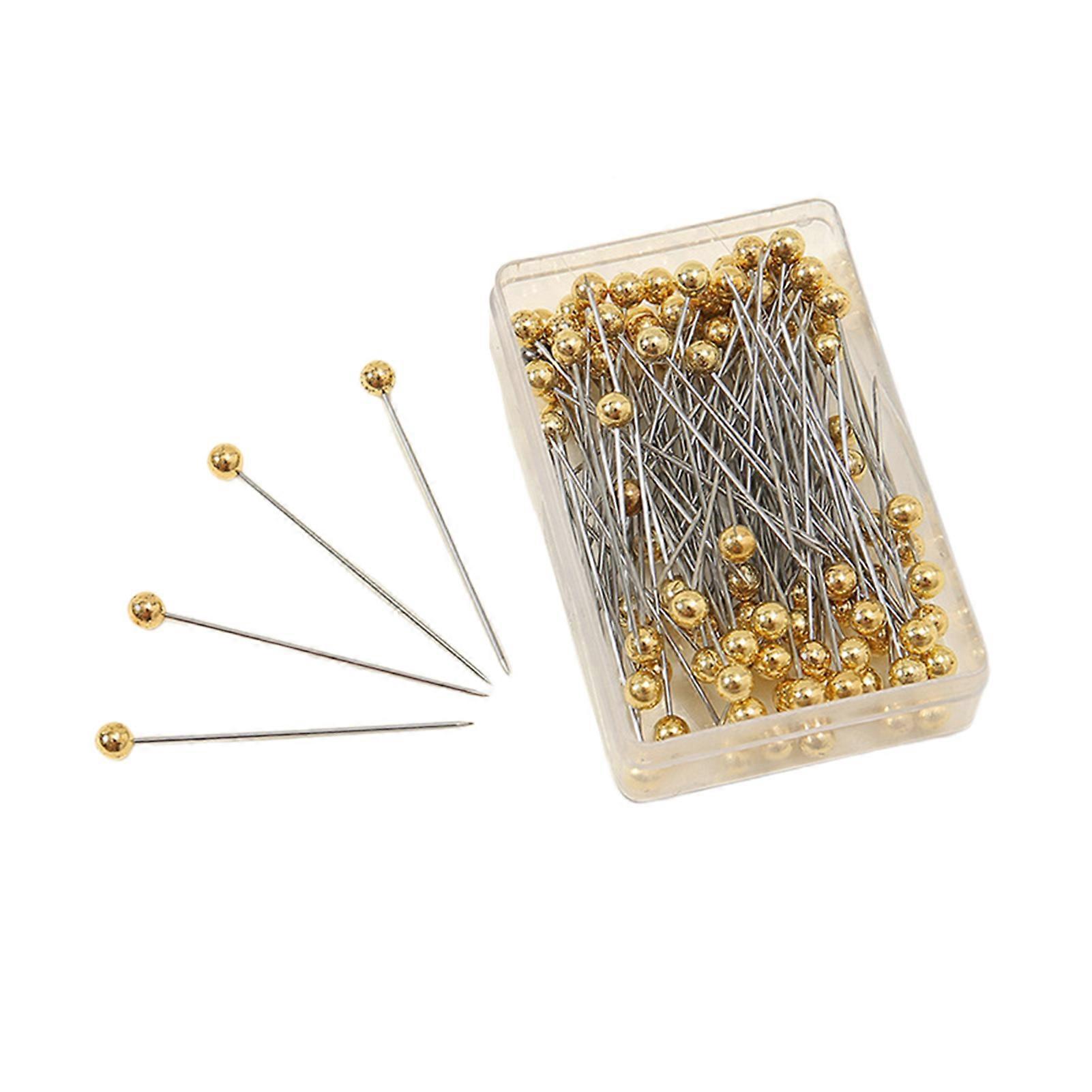 100Pcs Sewing Pin Multifunctional Long Straight Pin Metal Dressmaking Quilting Pin for Crafts