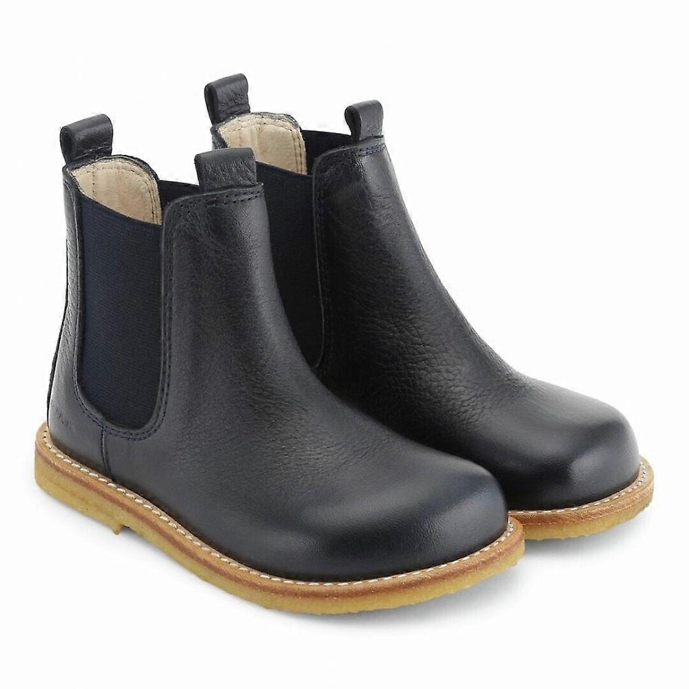 Kids Angulus Chelsea Boot In Navy Blue