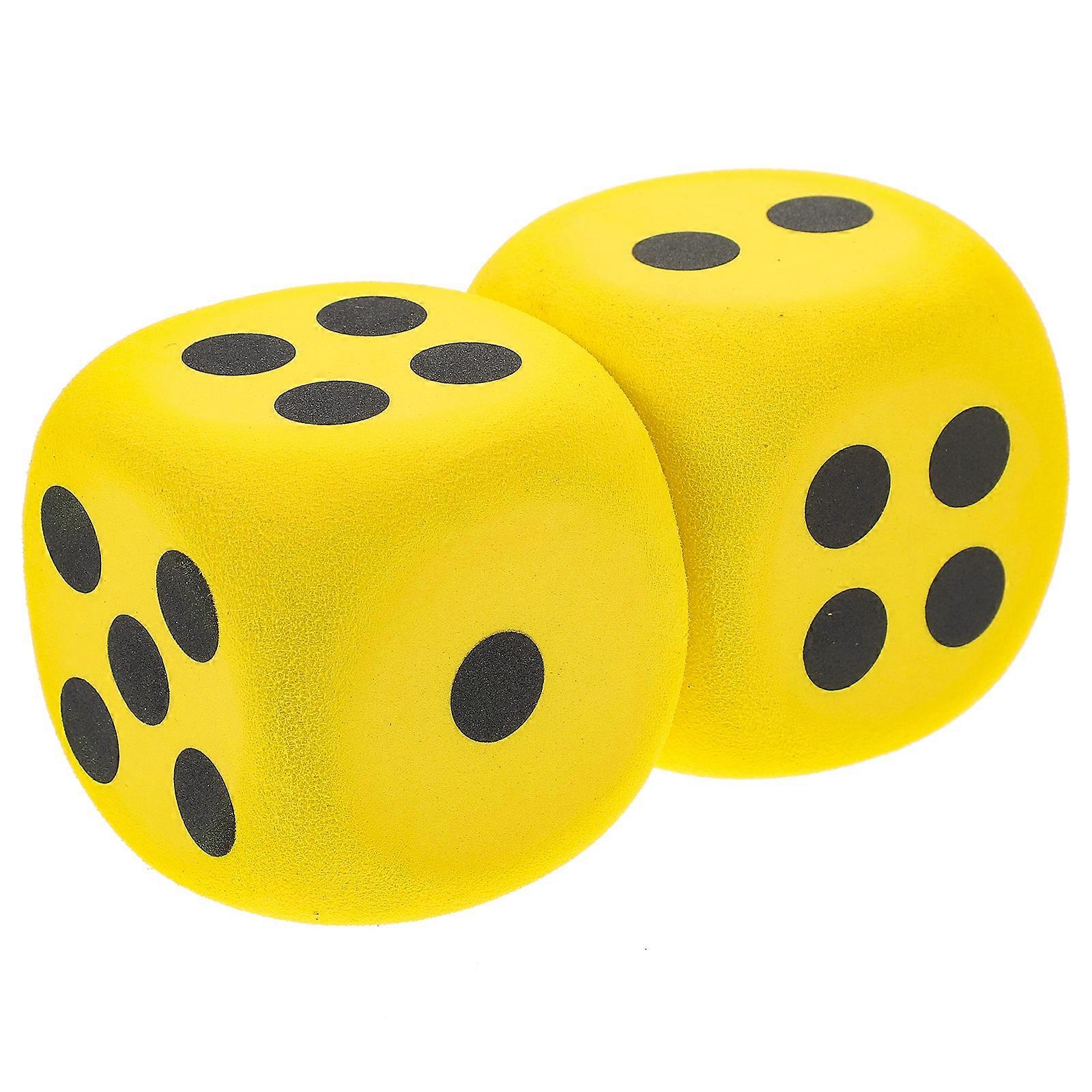 2pcs Lage EVA Dices Game Prop Dices Portable Party Dices Props Party Playing